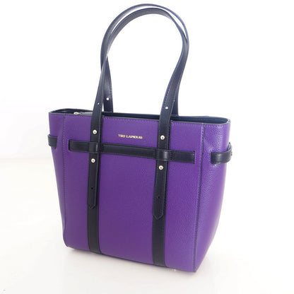 Grand sac cabas Judith violet, VIOLET/NOIR, Sac &Atilde;&nbsp; Elle, Sac, BAGAGE, TED LAPIDUS JACQUES ESTEREL, STEVE MADDEN