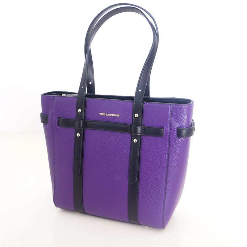 SAC CABAS JUDITH, VIOLET/NOIR, Sac à Elle, Sac, BAGAGE, TED LAPIDUS JACQUES ESTEREL, STEVE MADDEN
