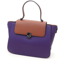 Charger l&#39;image dans la galerie, Sac cartable Nathalie, VIOLET/GOLD, Sac &agrave; Elle, Sac, BAGAGE, TED LAPIDUS JACQUES ESTEREL, STEVE MADDEN
