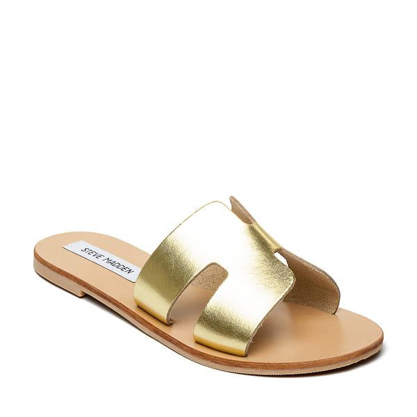 Sandales plates Grayson Steve Madden femme dorée Maroc