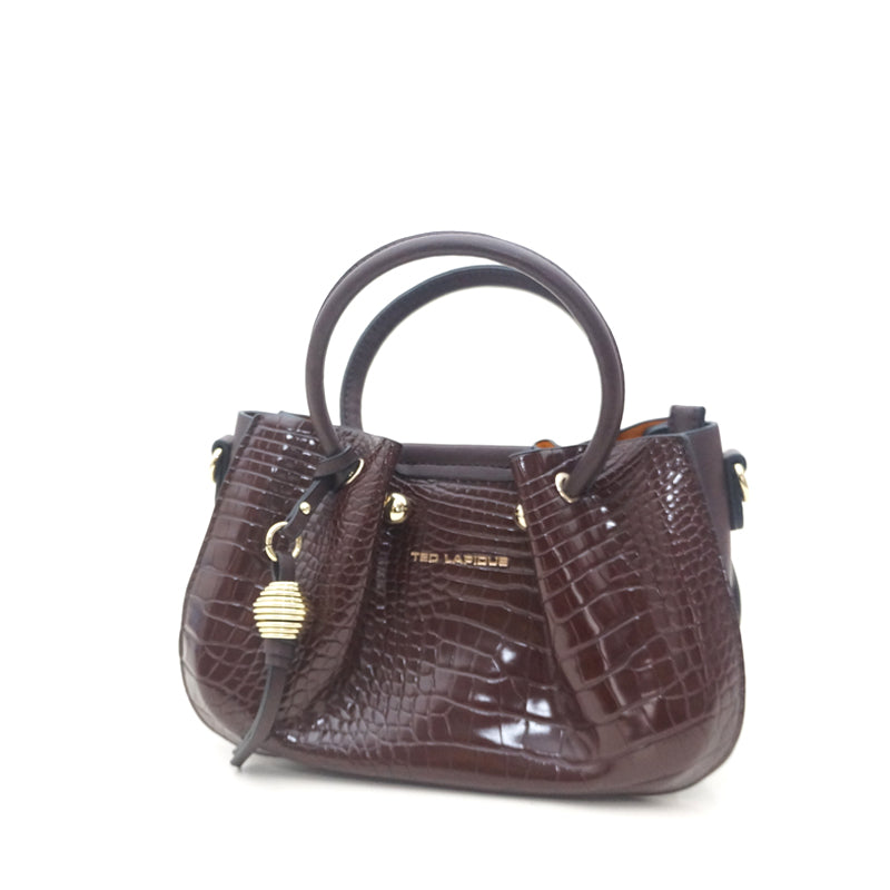 Mini sac bourse Gretel rouge Crocco BY TED LAPIDUS, marron, Sac Ã  Elle, Sac, BAGAGE, TED LAPIDUS JACQUES ESTEREL, STEVE MADDEN
